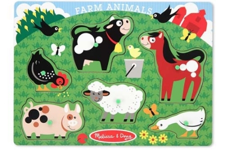 Farm Animal Peg Puzzle picture 2874